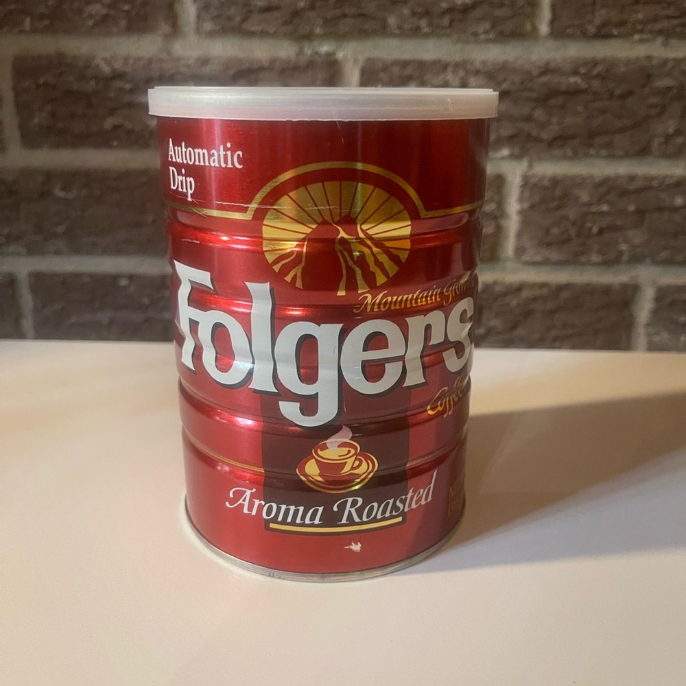 Vintage Folgers Tin Can